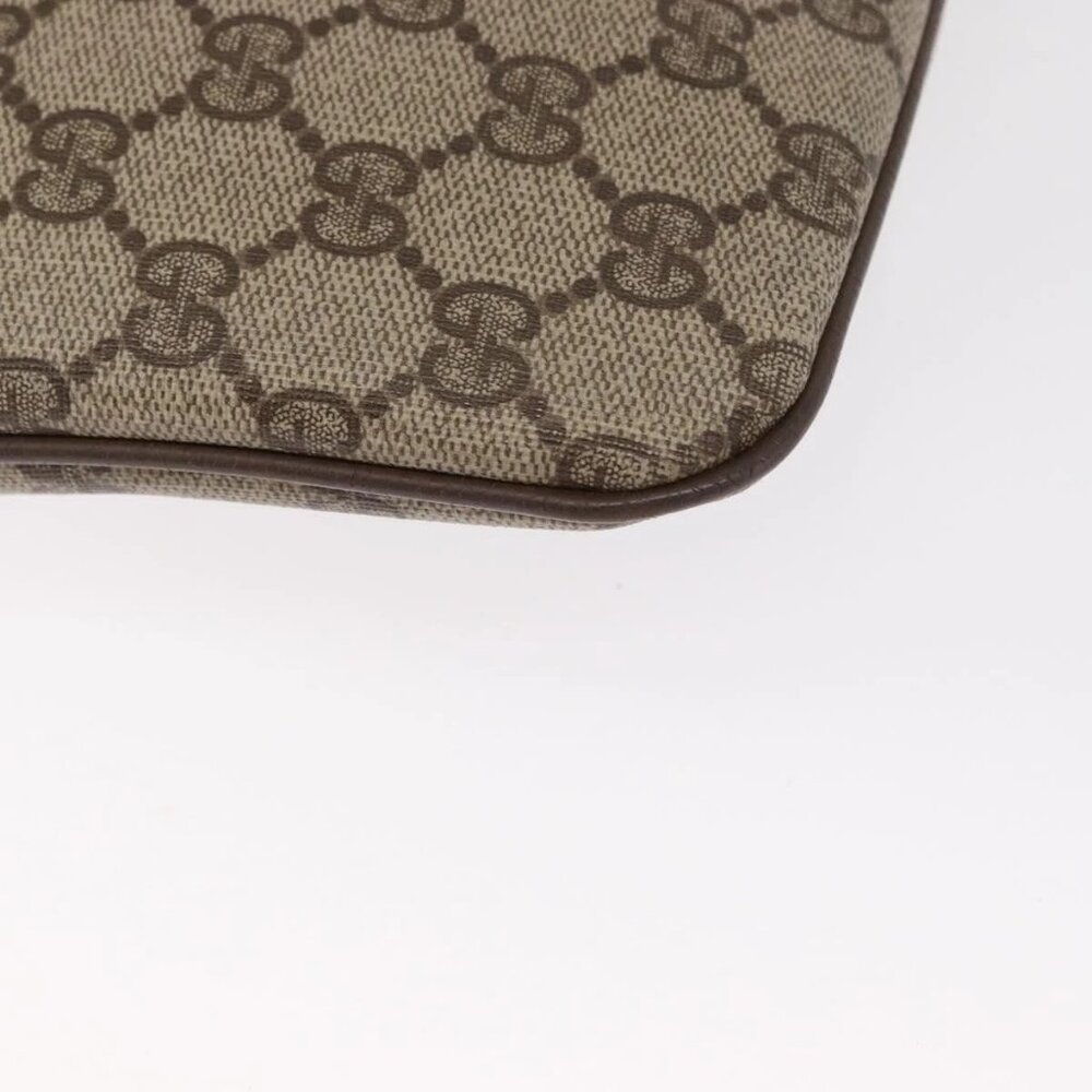 GUCCI GG Supreme Web Sherry Line Bag PVC Beige Gold 904 02 047 Auth ka922 - Picture 14 of 16